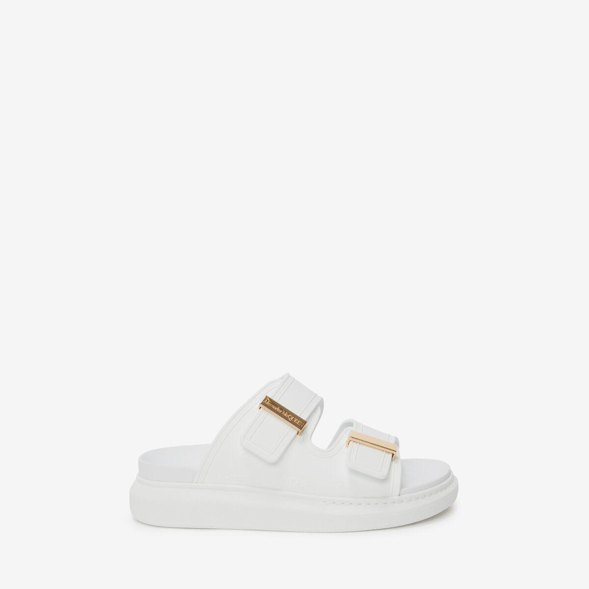 Alexander McQueen Women's White Hybrid Slide - 11 (Rubber)